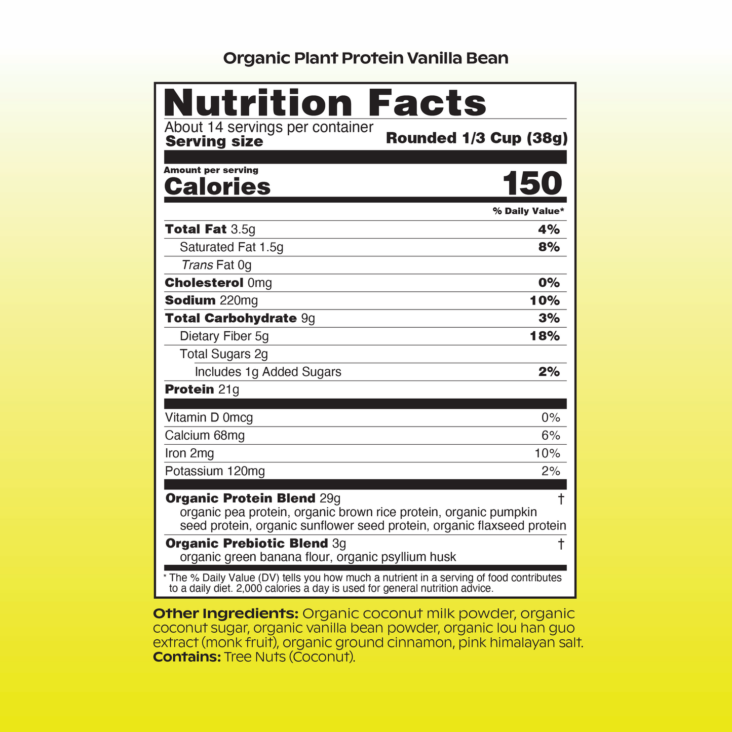 Organic Plant Protein + Prebiotics: 3 Refill Bundle