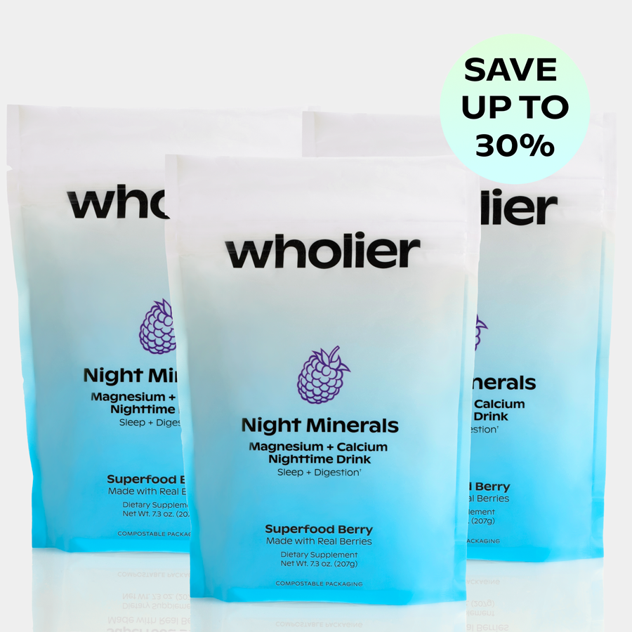Night Minerals Magnesium + Calcium Drink: 3 Refill Bundle