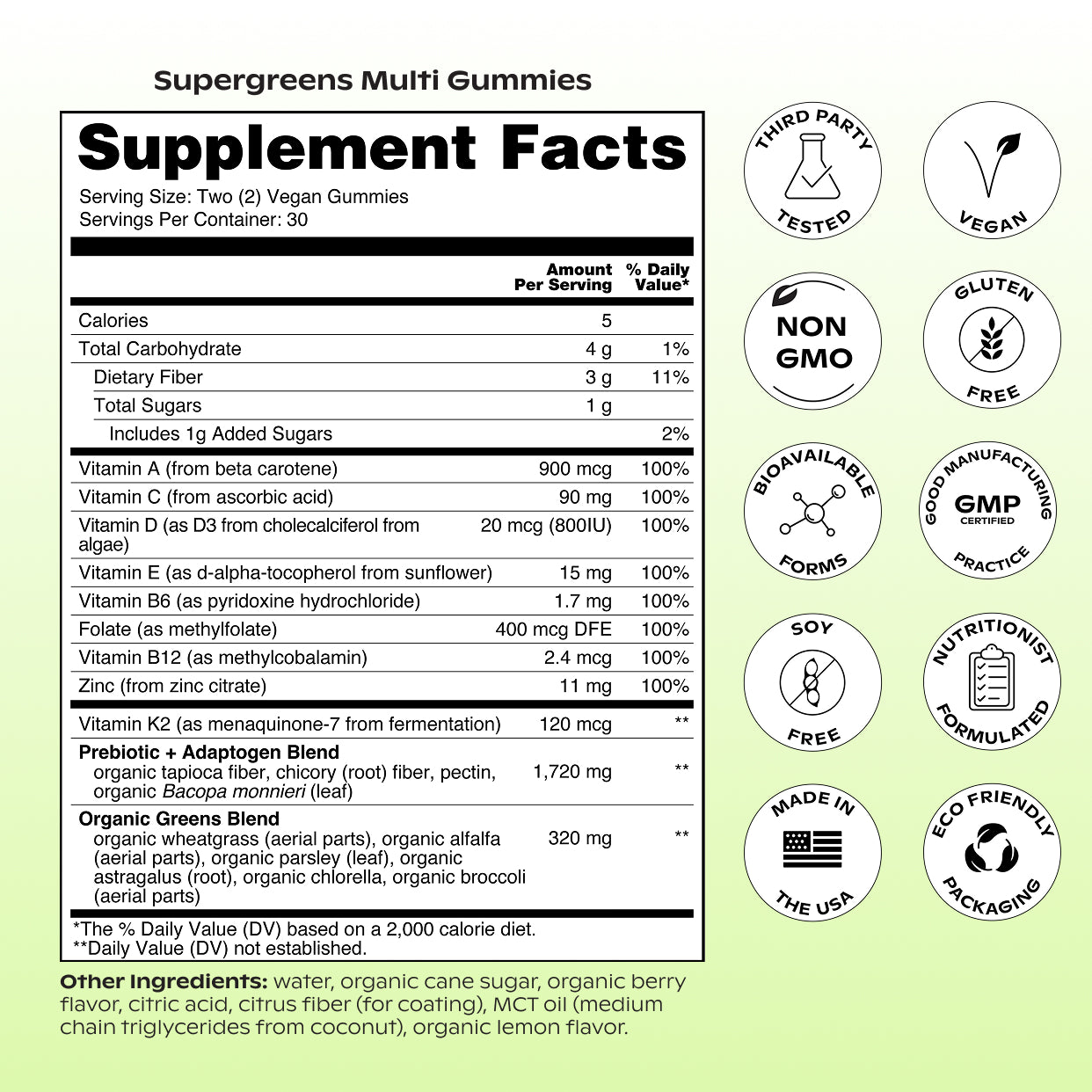 Supergreens Multi Gummies