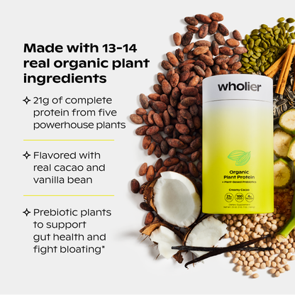 Organic Plant Protein + Prebiotics: 3 Refill Bundle