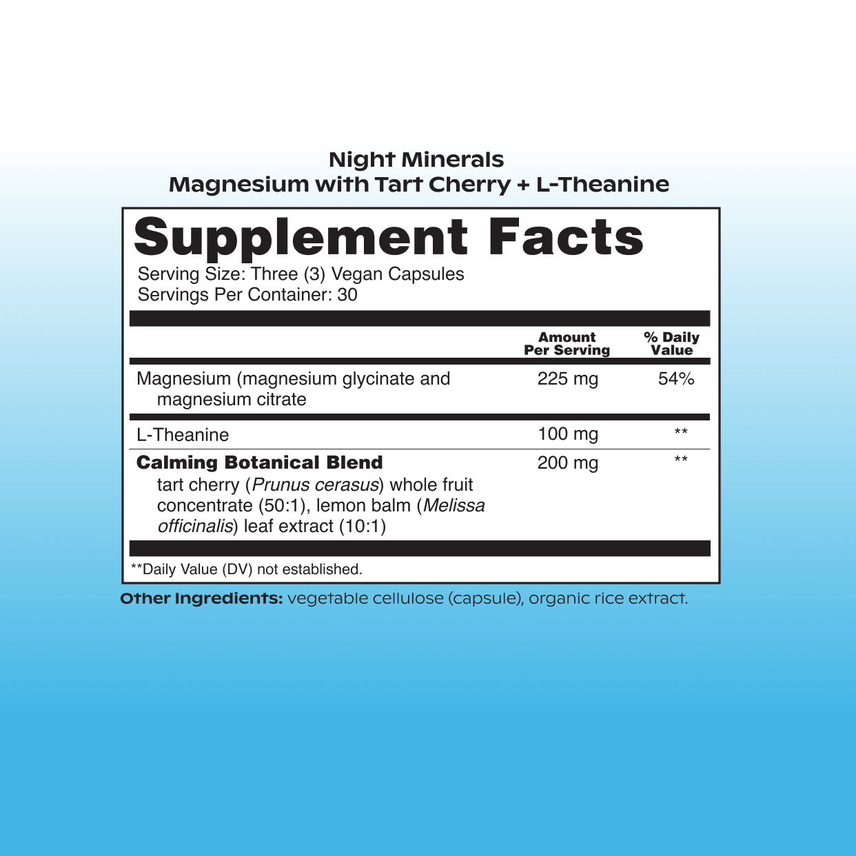 Night Minerals Magnesium with Tart Cherry + L-Theanine
