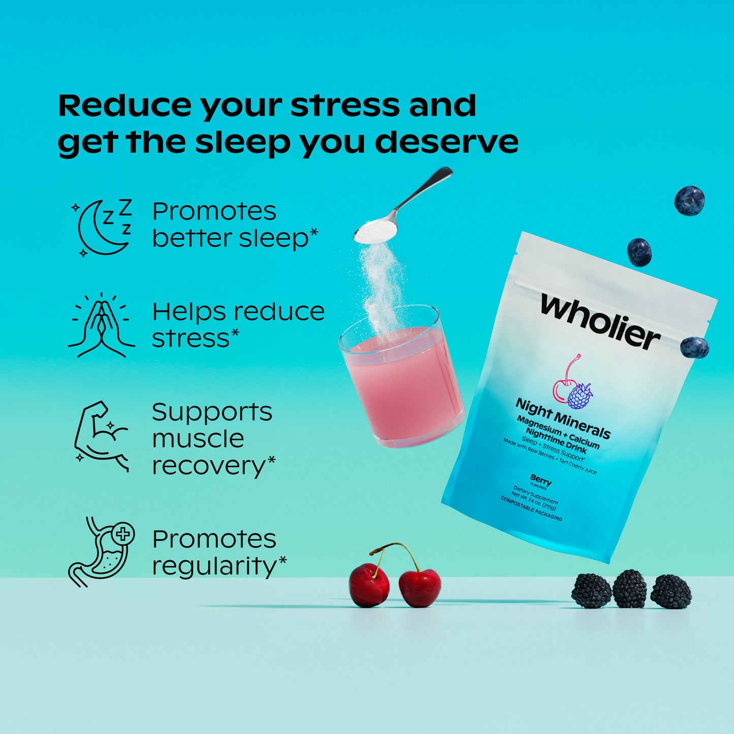 Night Minerals Magnesium + Calcium Drink: 3-Month Bundle