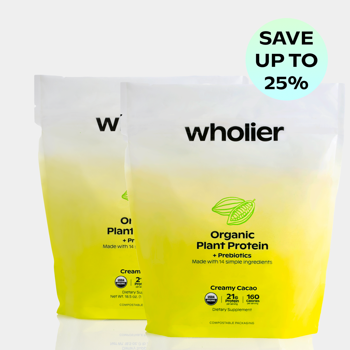 Organic Plant Protein + Prebiotics