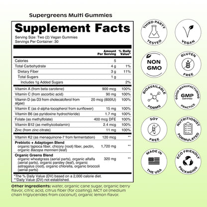 Supergreens Multi Gummies