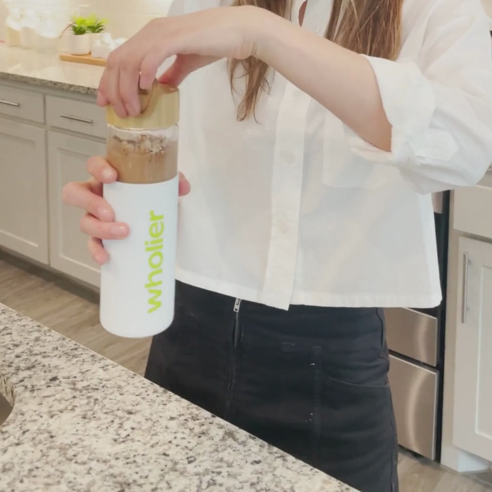 Glass protein deals shaker bottle