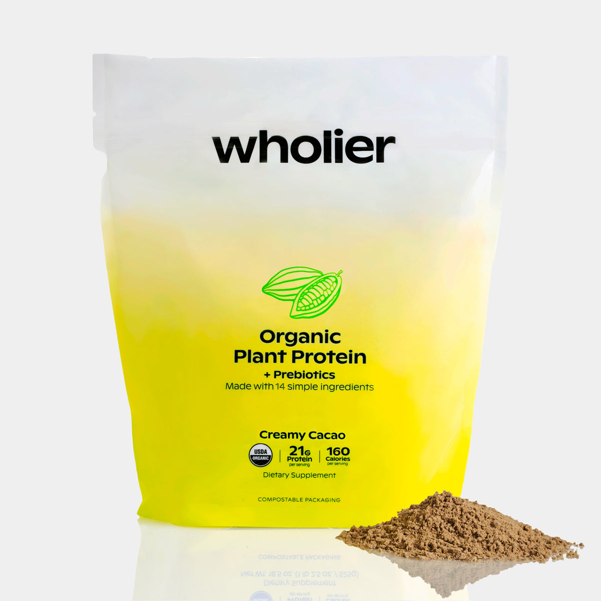 Organic Plant Protein compostable refill pouch