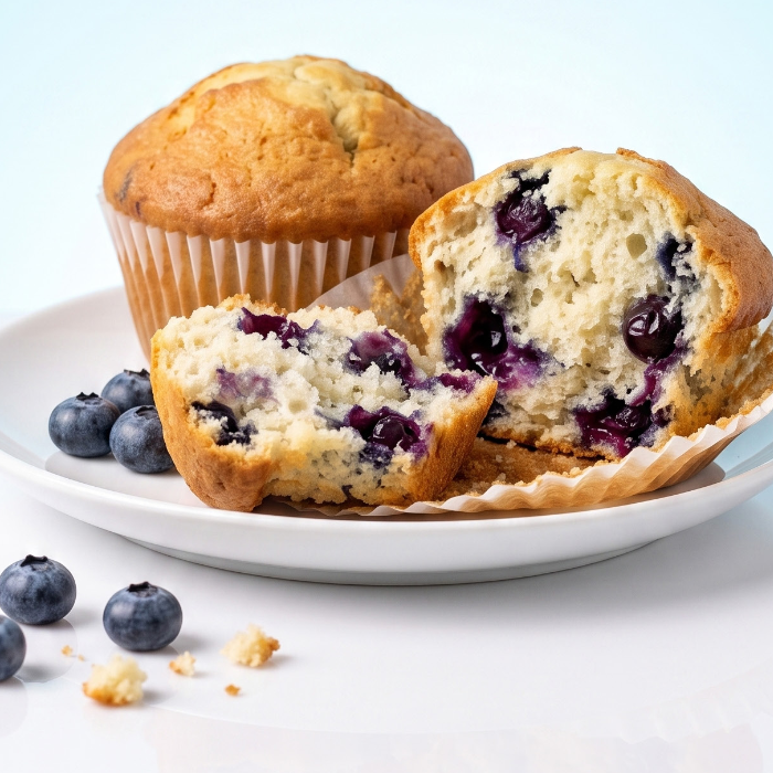 Vanilla blueberry muffins